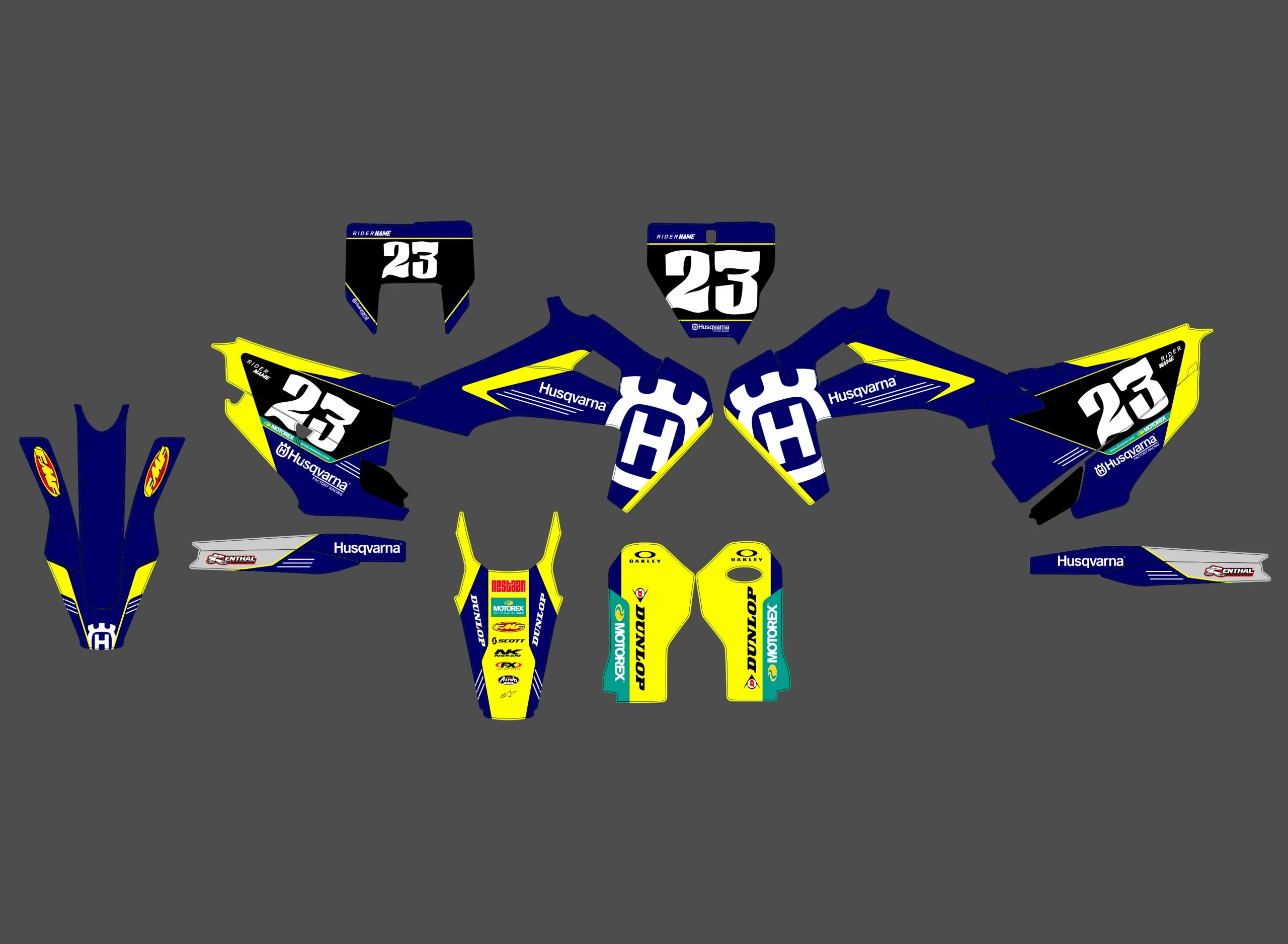 kit déco husqvarna te / fe (2020 2023) roll