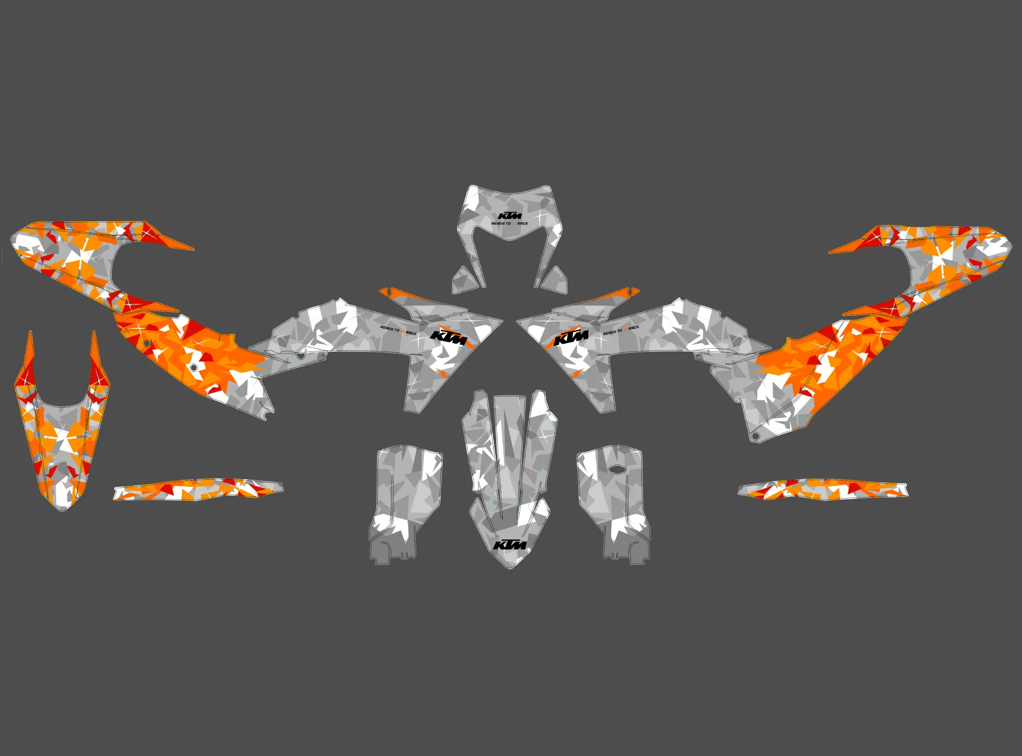 kit déco ktm exc / exc f (2024) camo