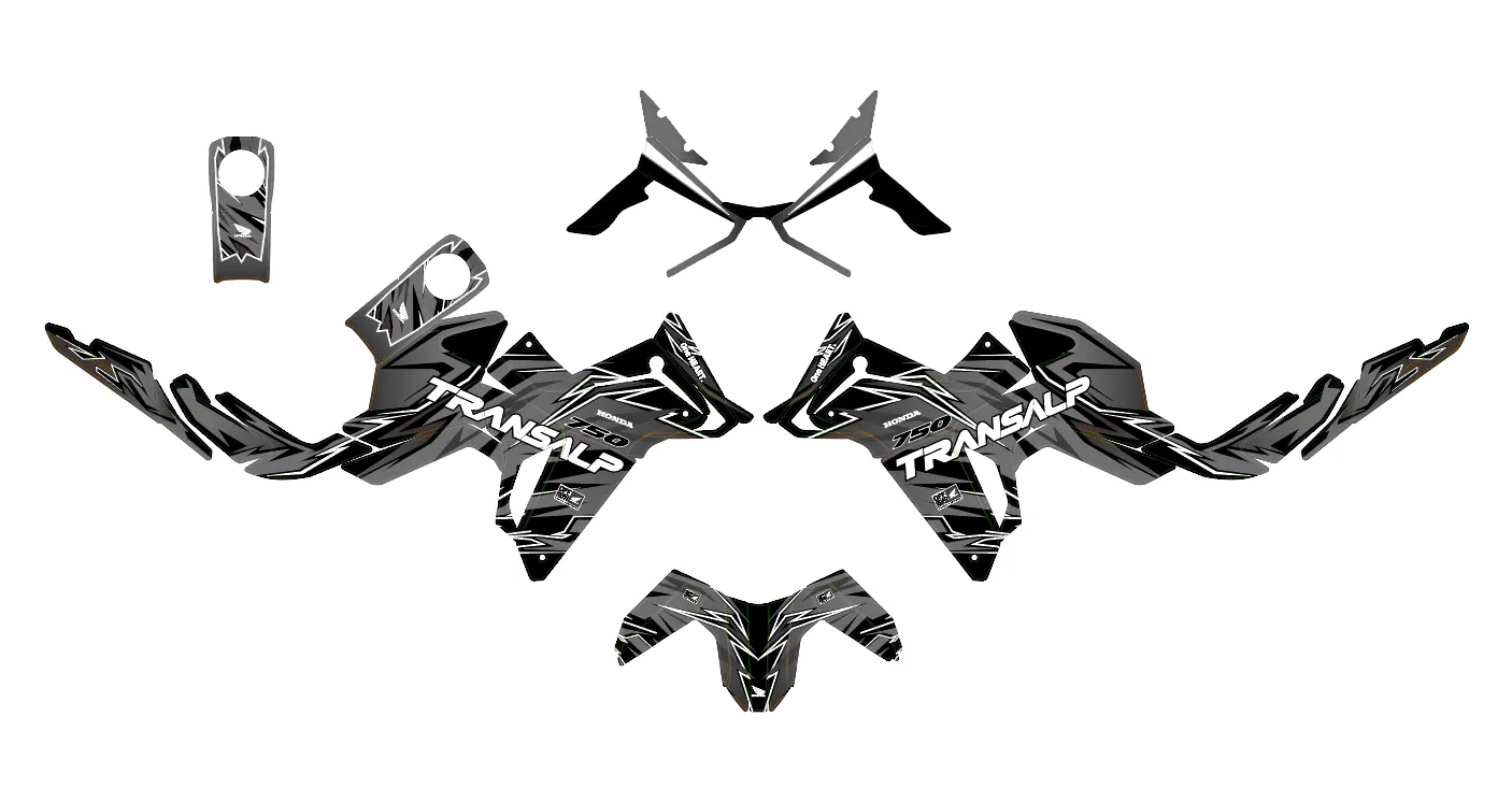 kit déco honda transalp 750 – race gris
