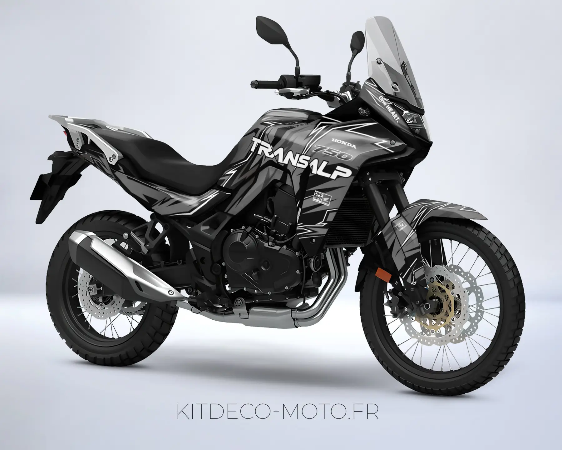 kit déco honda transalp 750 – race gris