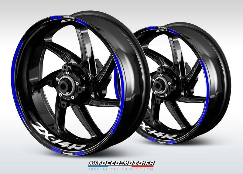 凛　XJR Kawasaki ZX-14R motorcycle rim stickers - Motorcycle Deco