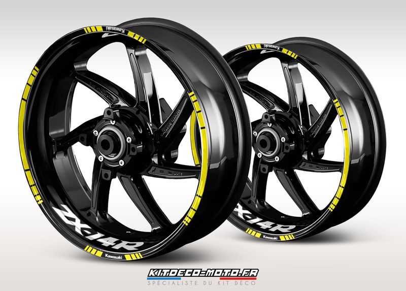 Kawasaki ZX-14R motorcycle rim stickers - Motorcycle Deco