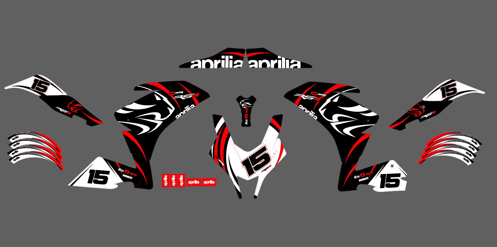 kit déco aprilia rs4 50 racing