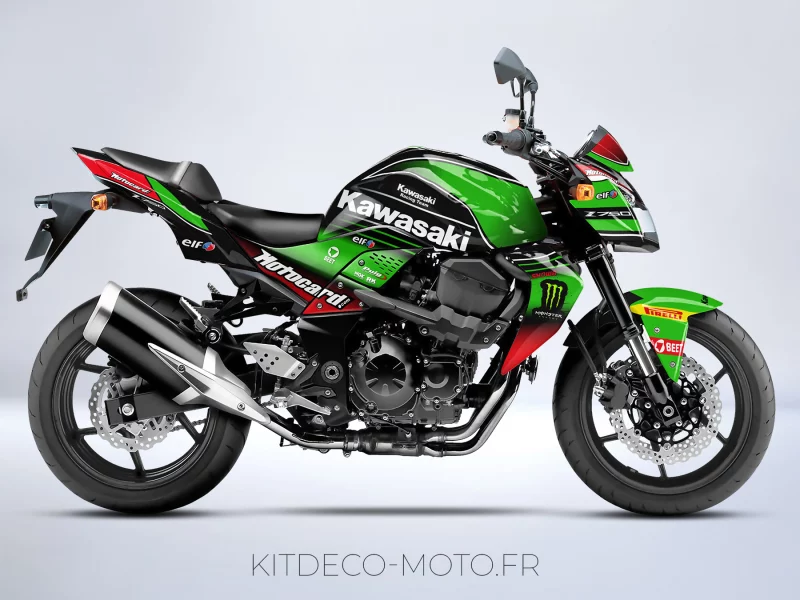 Zestaw graficzny Kawasaki Z750 - standardowy zielony - sklep