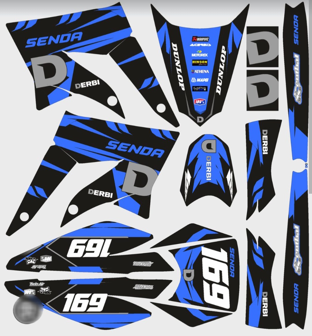 kit déco derbi 50 x treme / racing loop gold (copie)