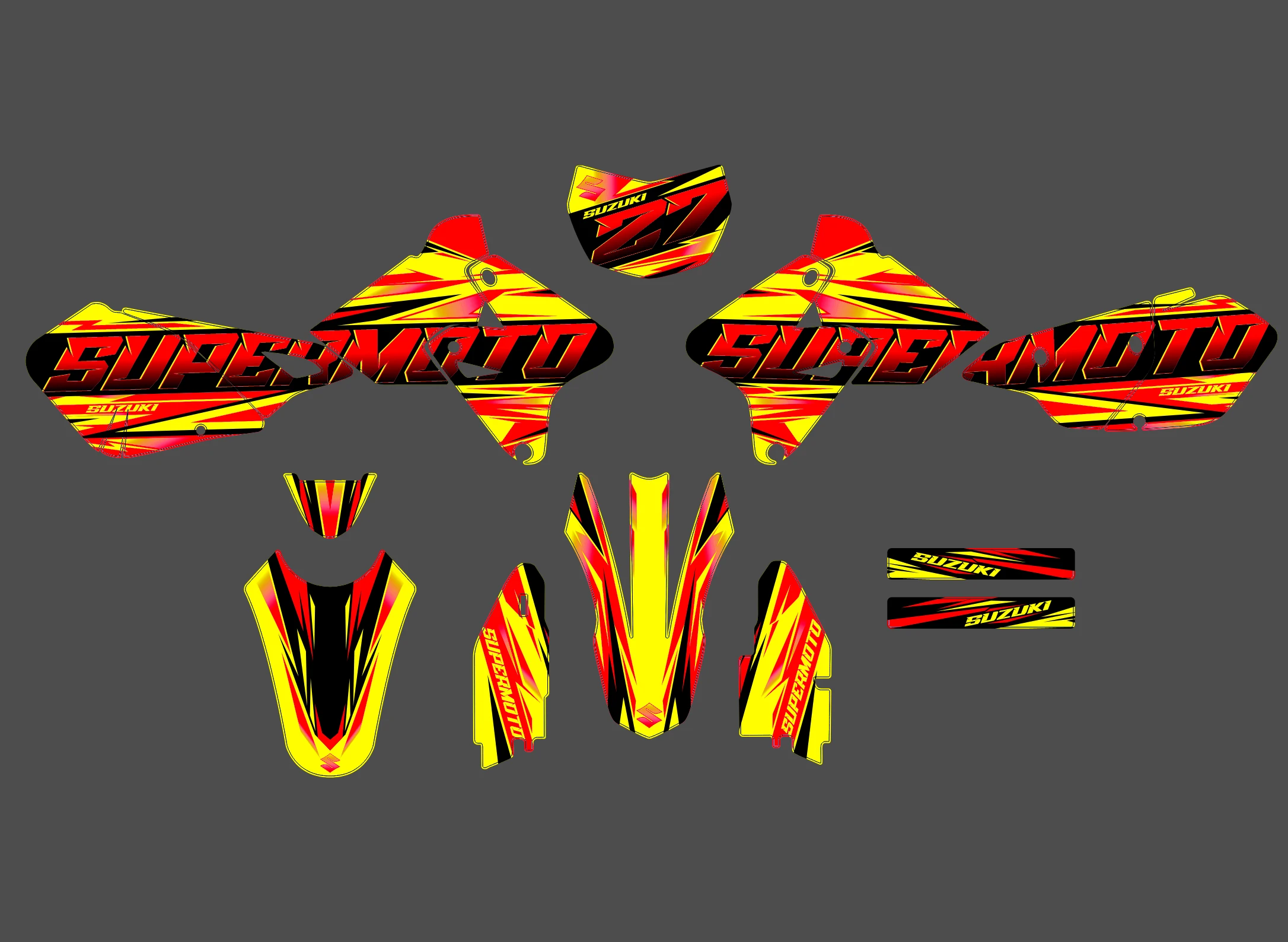 kit déco suzuki drz 400 bi color