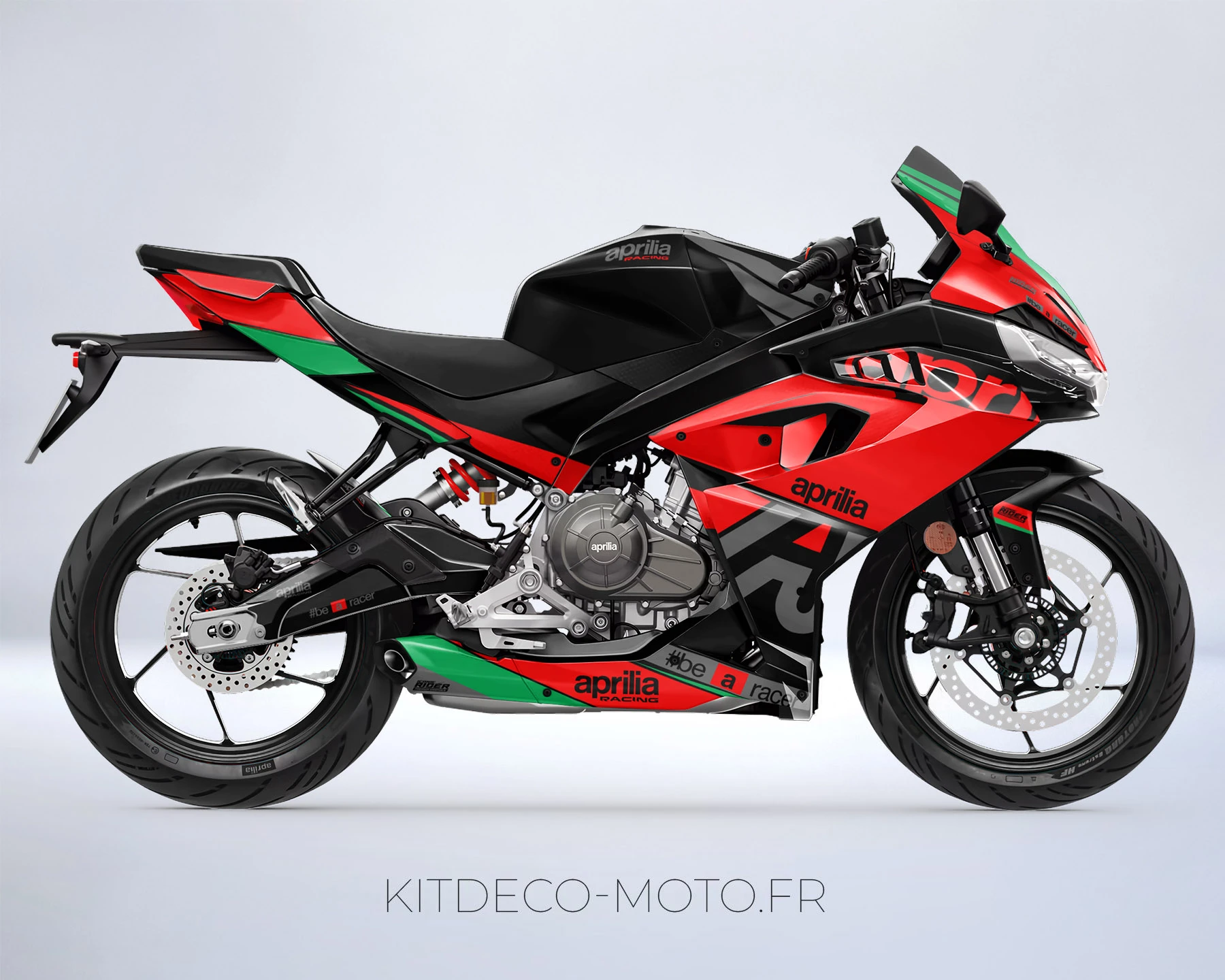 kit déco aprilia rs 457 – be a racer noir