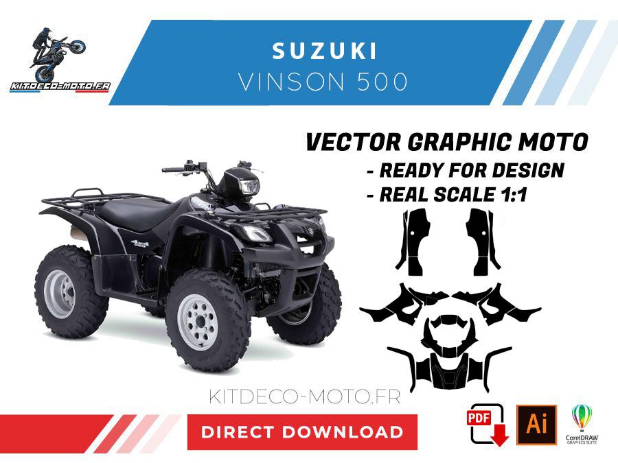 template suzuki vinson 500 vector