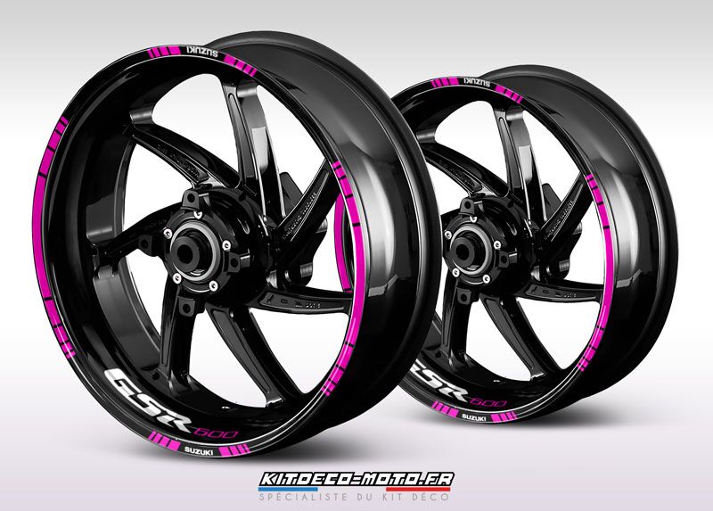 sticker jante moto suzuki gsr 600 rose