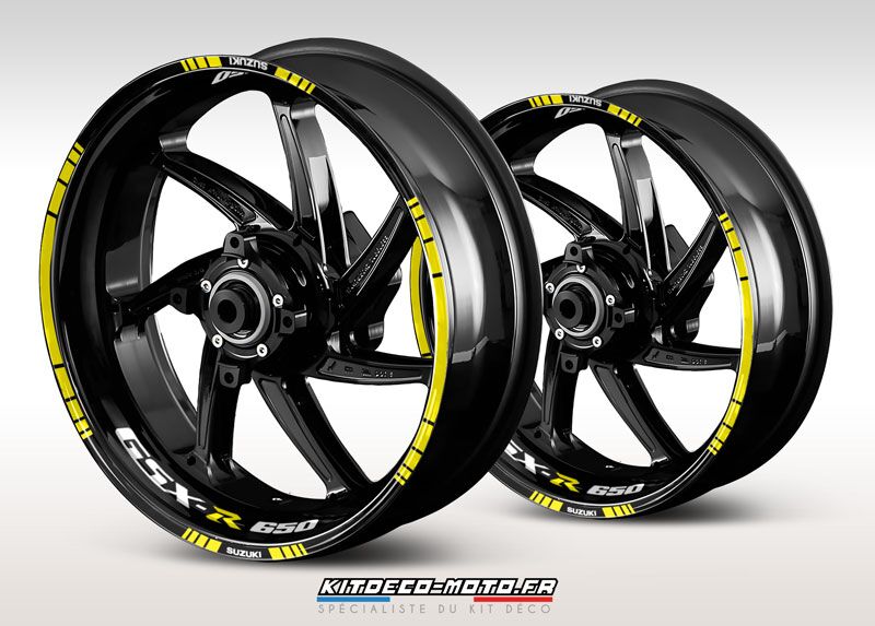 sticker jante moto suzuki gsx r 650 jaune