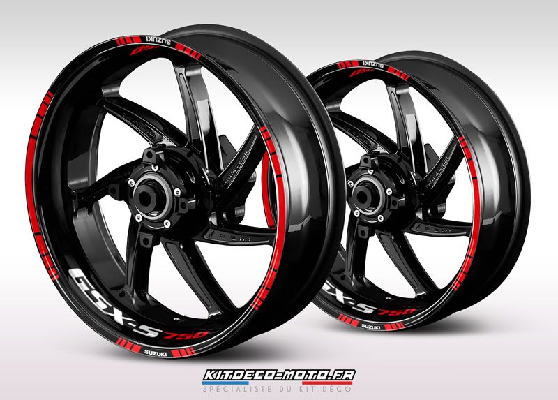 sticker jante moto suzuki gsx s 750 rouge