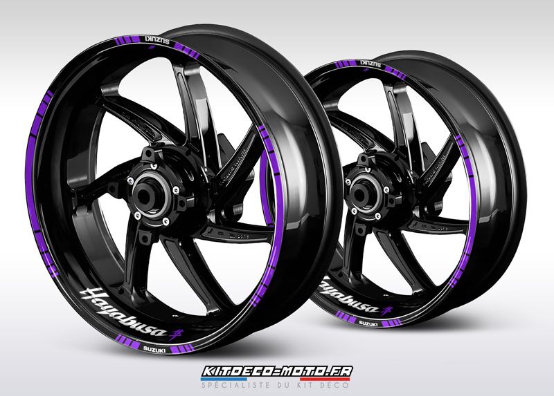 sticker jante moto suzuki hayabusa violet