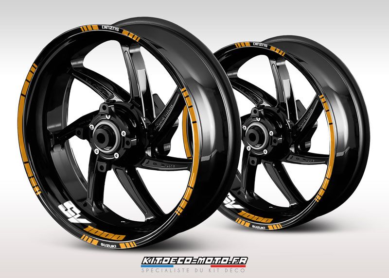 sticker jante moto suzuki sv 1000 orange