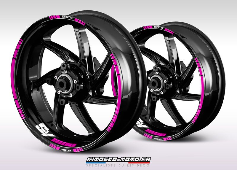 sticker jante moto suzuki sv 1000 rose