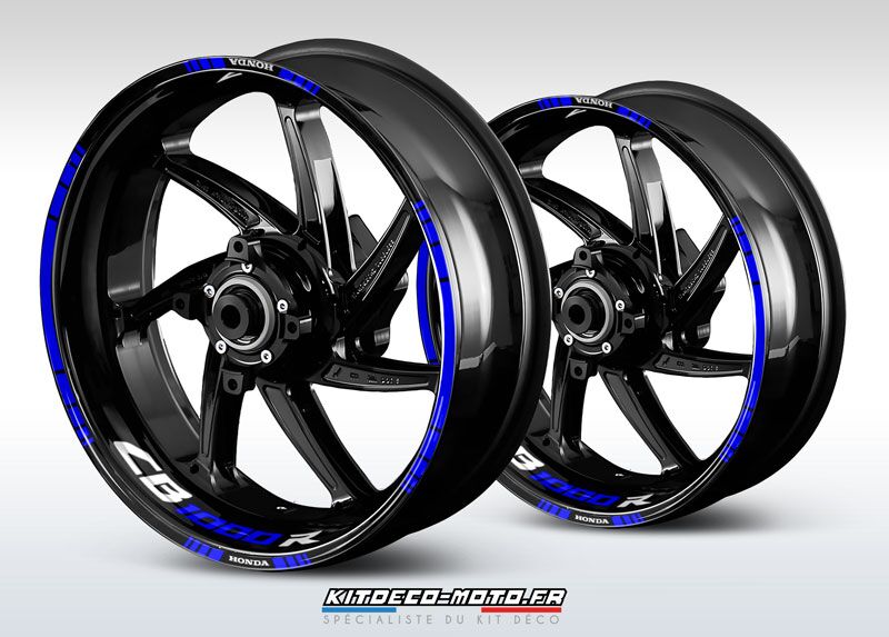 sticker jante moto honda cb 1000r bleu