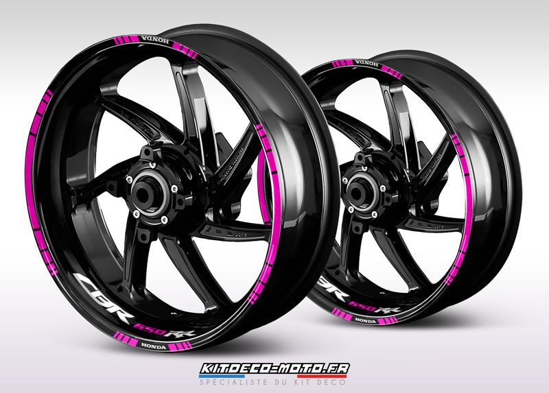 sticker jante moto honda cbr 650rr rose