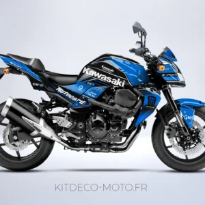 Gráficas Kawasaki Z750 - Azul Monstruo - Tienda de Gráficas para Moto